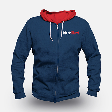 NetBet HoddieBack Blue Front