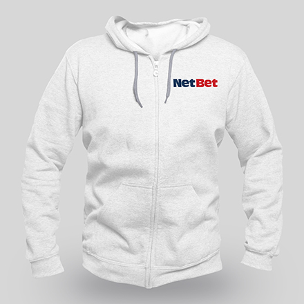 NetBet HoddieBack White Front